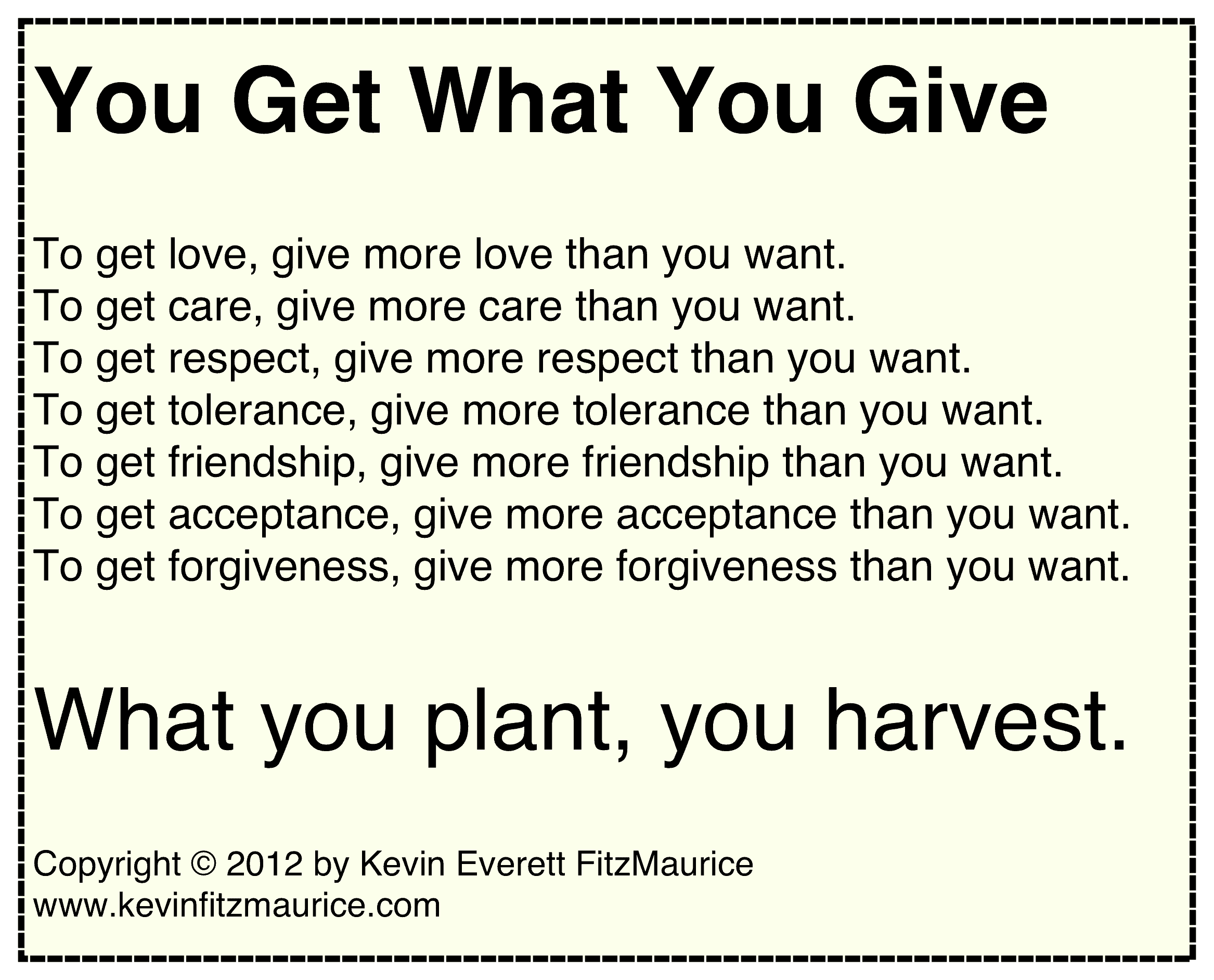 give to get