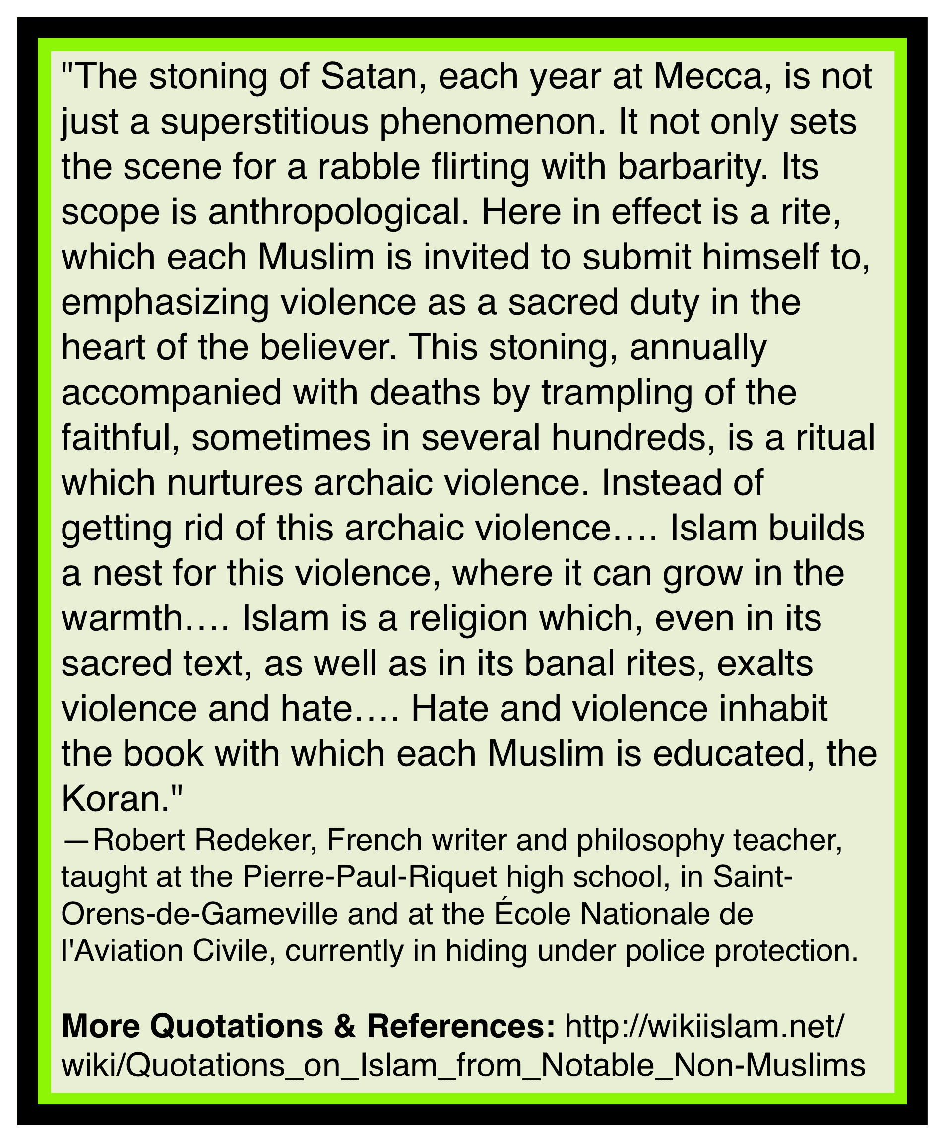 Islam is banal trash
