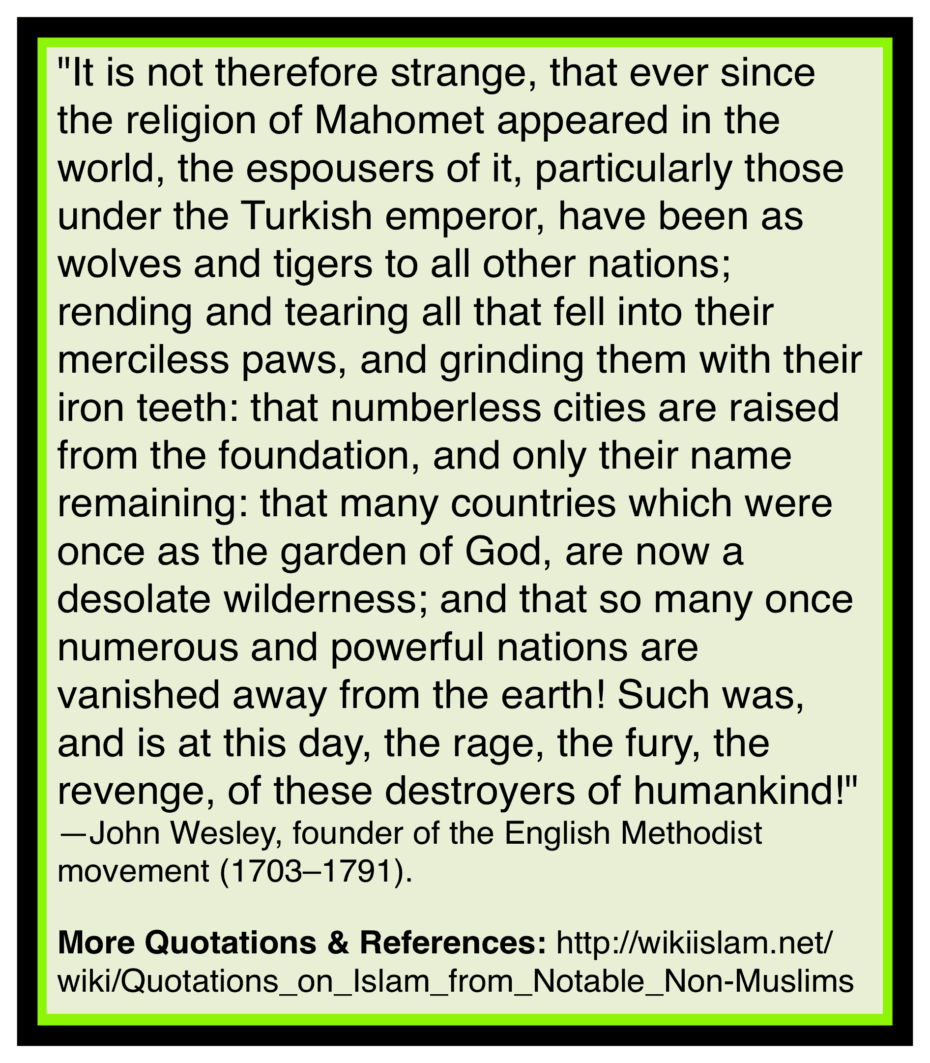 Islam corrupts governments