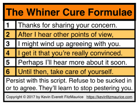 Whiners Worksheet How To Stop Whiners: Repeat 1 Statement of Fact 2 Do Better