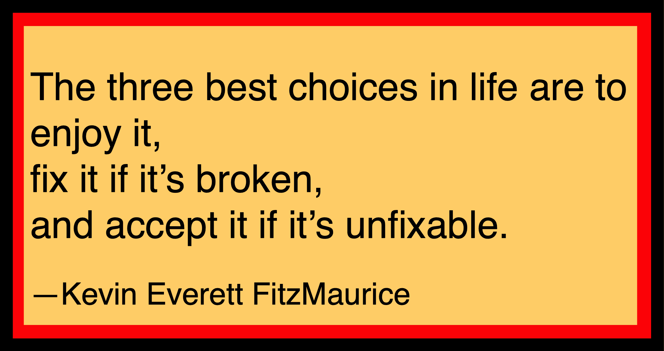 2 Healthy Options: The three best choices in life.