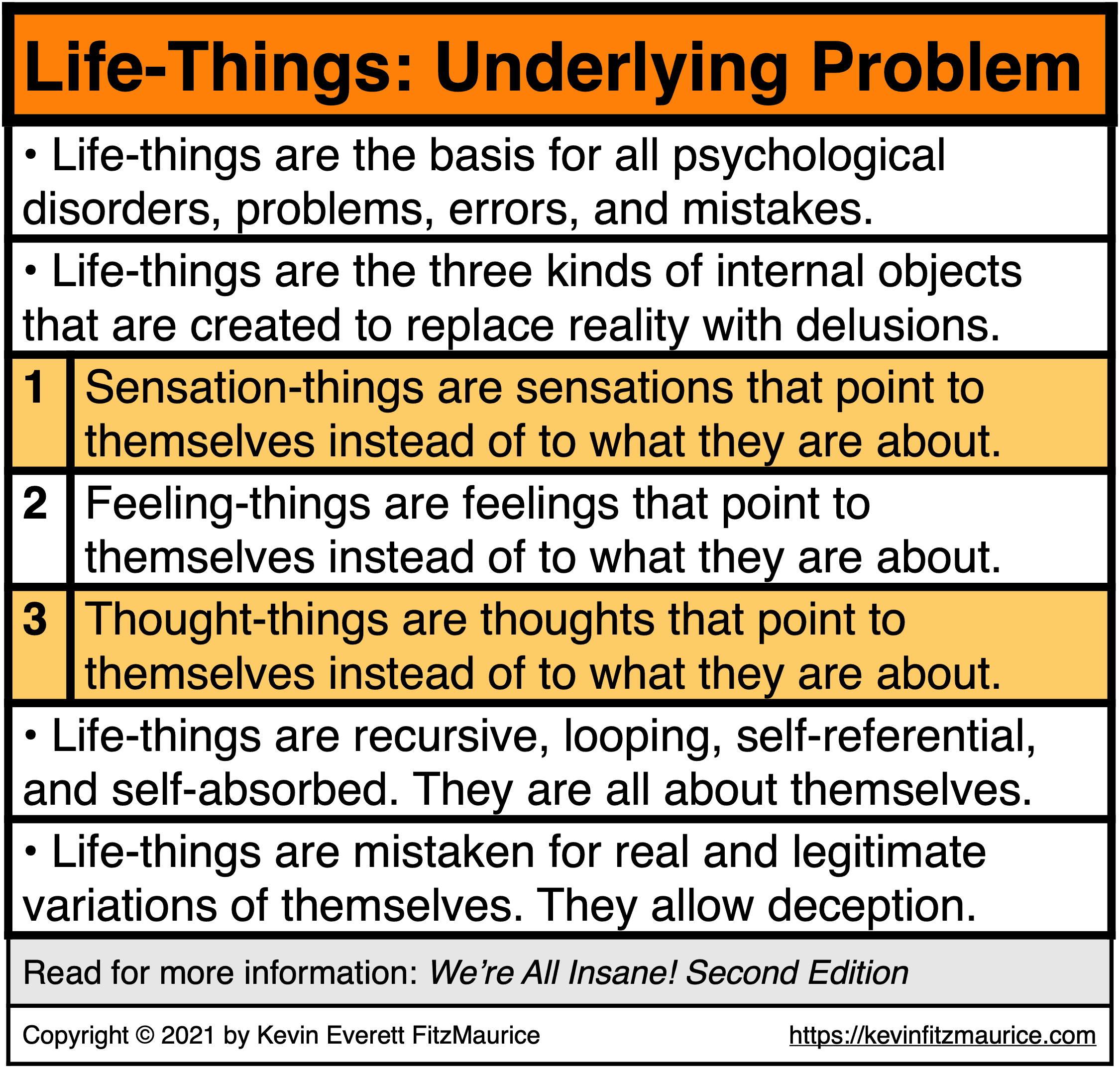 Life-Things Are the Underlying Problem