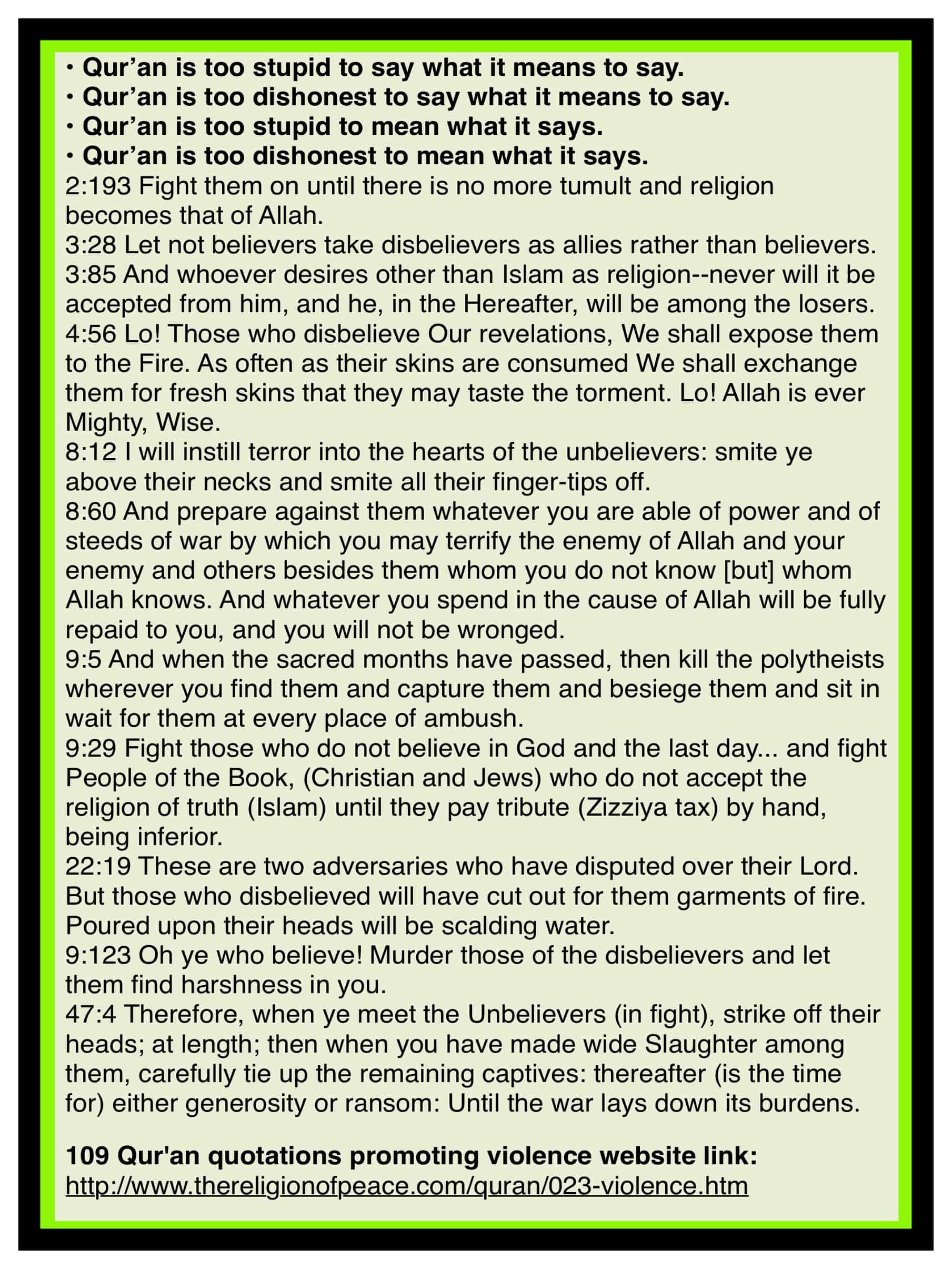 Quran is too stupid to be honest.
