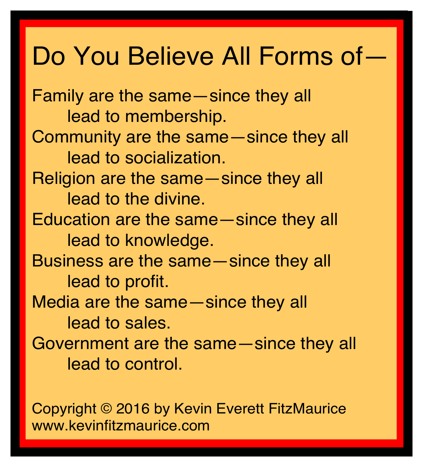 All forms of religions are not the same.