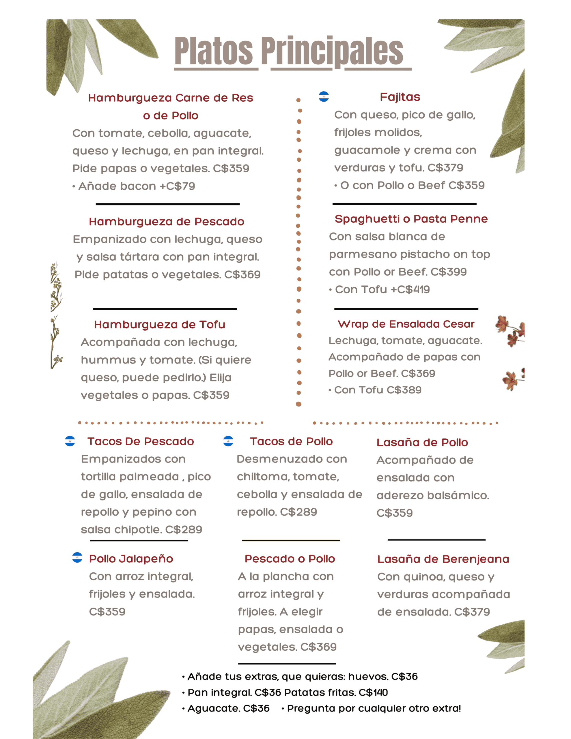 Simon Says Menu Page 5 of 8